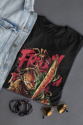 Spooky Jason Graphic Tee for Halloween