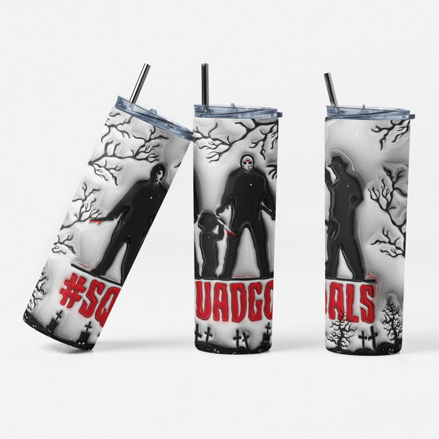 Squad Goals 20 oz Stainless Steel Halloween Tumbler