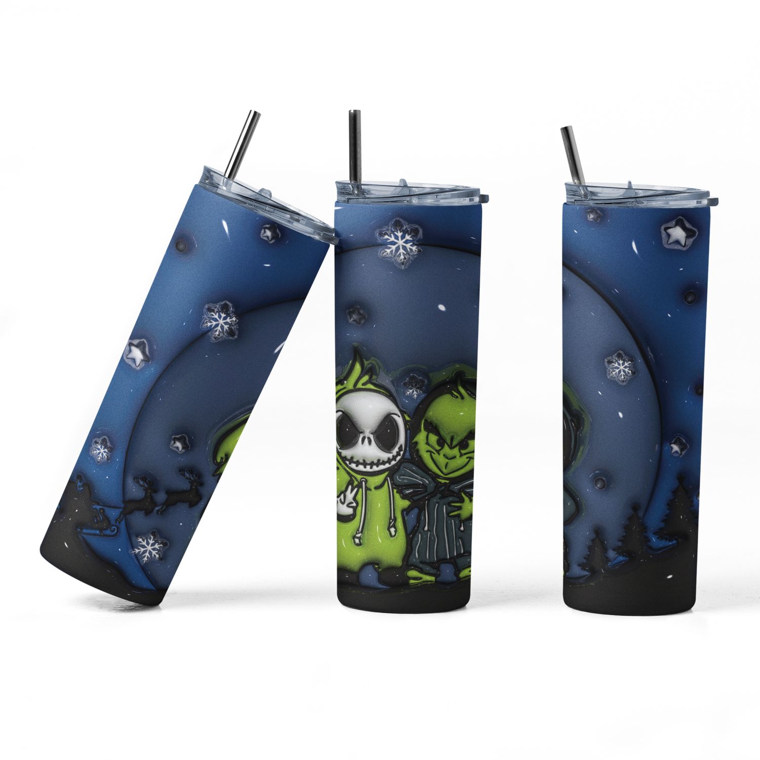 Halloween Baby Grinch with Friends 20 oz Tumbler