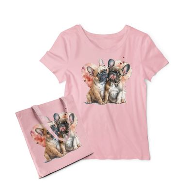 Adorable French Bulldog T-Shirt or Bag