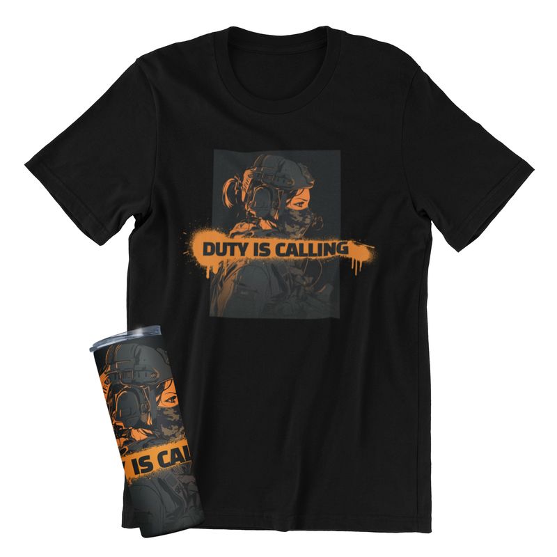 Duty Calls Personalized Custom Design T-Shirt or Tumbler