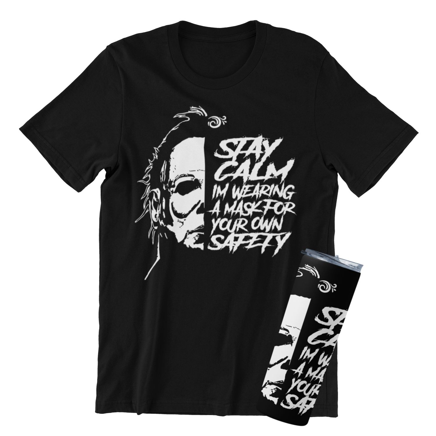 Haunted Expressions Custom Halloween Tee or Tumbler