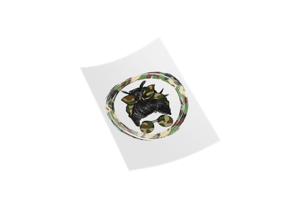 Camo Army Sticker Decal - Iron on Transfer