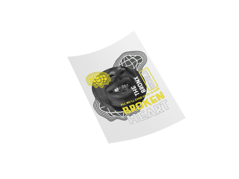 All We Have Yellow and Black Iron-On Decal for Creative Customization.