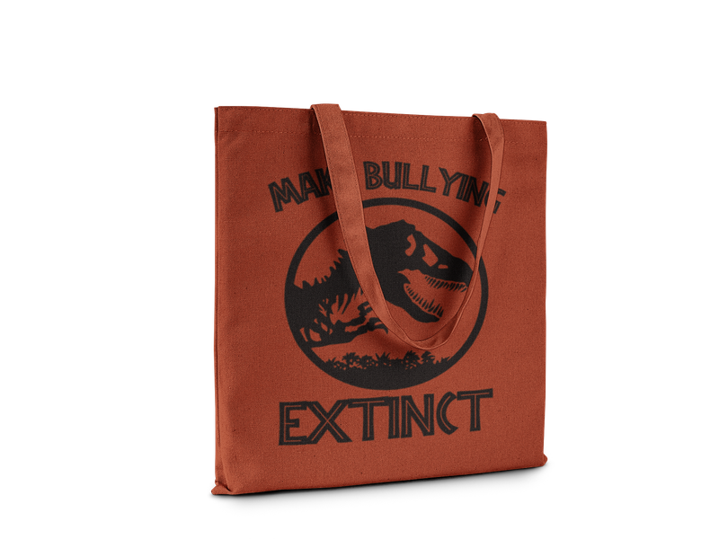 Make Bullying Extinct Canvas School or Shopping Bag