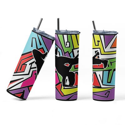 Retro Break Dance 20 oz Stainless-Steel Tumbler