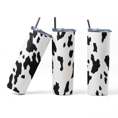 Cow Print 20 oz Stainless-Steel Skinny Tumbler