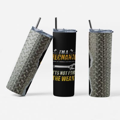 I'm a Mechanic Funny 20 oz Stainless-Steel Skinny Tumbler