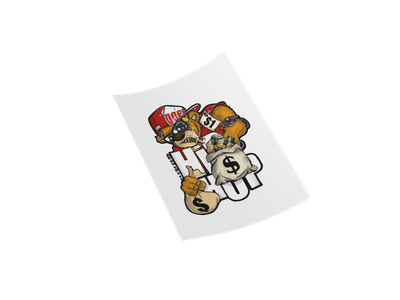 Hustle Teddy DTF Transfer