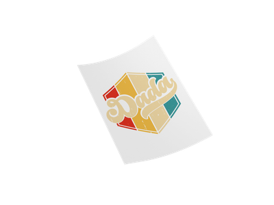 DADA Retro Style Iron on Transfer