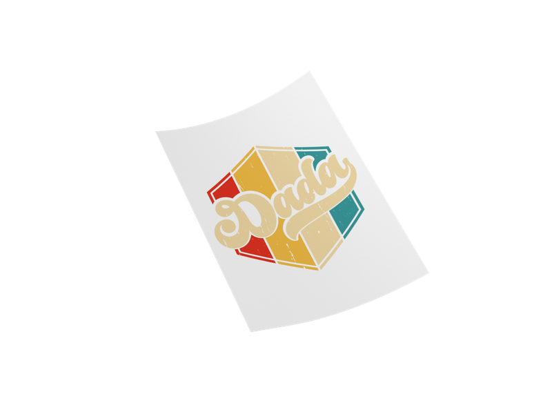 DADA Retro Style Iron on Transfer