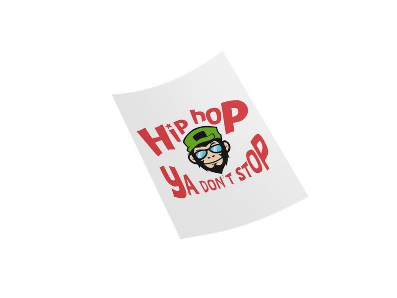 HIP HOP JA 9" Iron-on Decal
