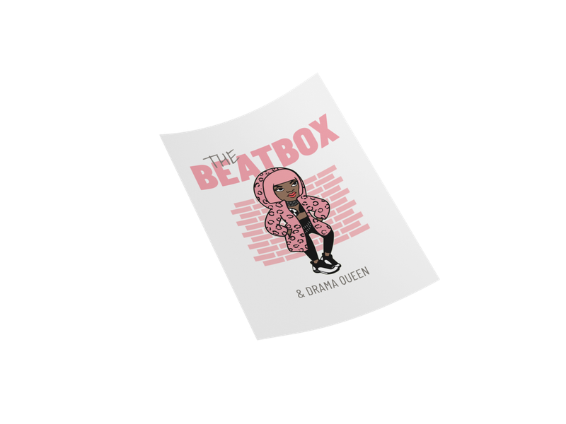 BEATBOX Iron-On Decal for Creative DIY Projects and Customization