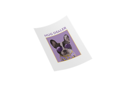 Frenchie Hug Dealer 11" DTF Transfer