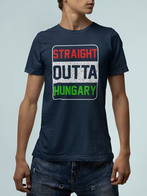 Straight Outta Hungary Custom Design tee