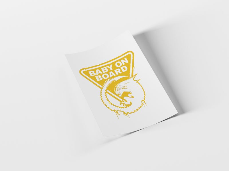 Baby on board Playful Themed DTF Transfer Iron on Decal