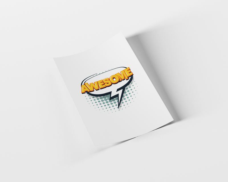 Comic Speech Bubble Classic Design DTF Transfers