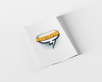Comic Speech Bubble Classic Design DTF Transfers