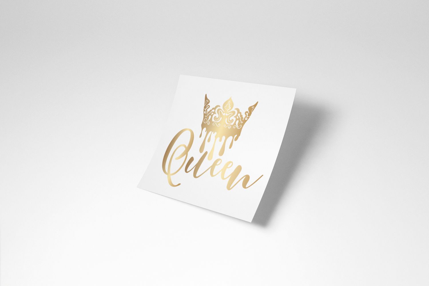 King or Queen Gold Vinyl Iron on Decal