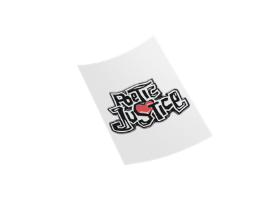 Poetic Justice Retro Style DTF Transfer Iron on Decal