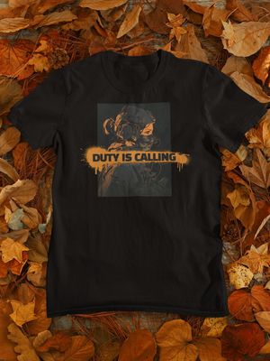 Duty is Calling 10" DTF Transfer Iron on Decal