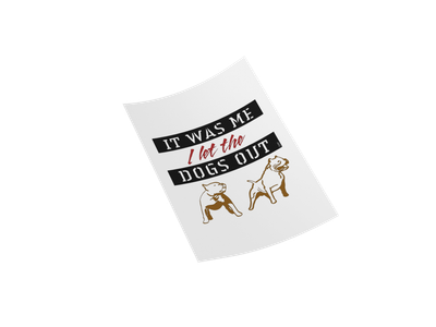 It Was Me Retro Design Custom Graphic DTF Transfer
