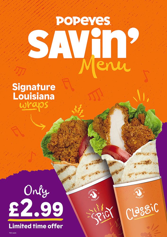£2.99 Wraps A-Board Poster A0