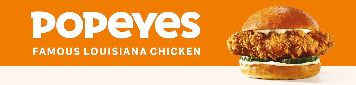 Popeyes Banner 4m x 1m