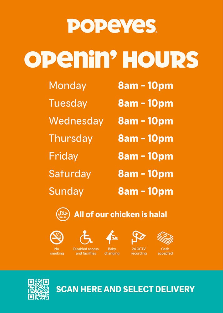 Opening Times Poster Laminate A4 Double Sided