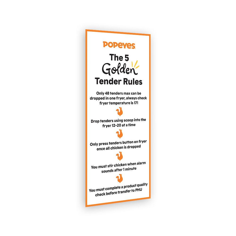 The 5 Golden Tender Rules Vinyl Sticker