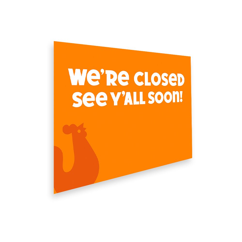 We&#39;re Closed  Poster A4