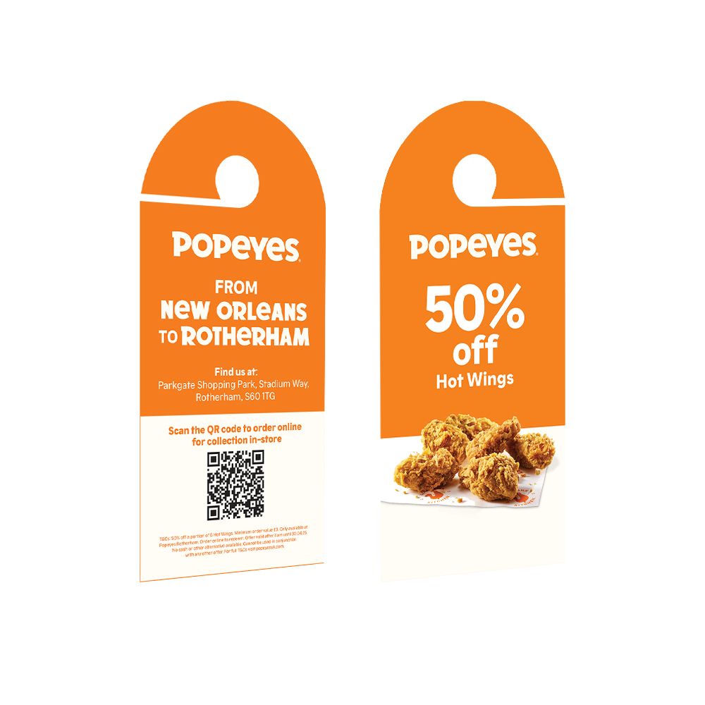 Saucin&#39; Wings Bounce Back Door Hangers