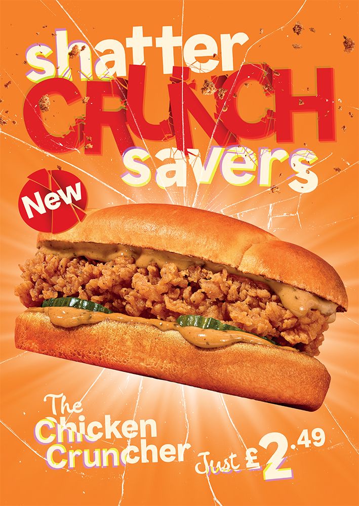 Shatter Crunch Savers A-Board Poster A0
