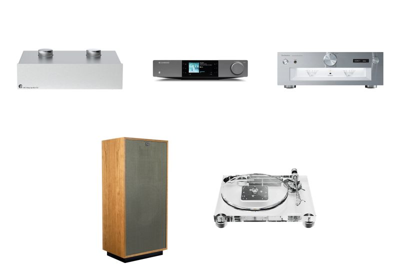 Bundle:  Technics Integrated Amplifier SU-G700M2, Klipsch Forte IV Floorstanding Speakers, Audio-Technica AT-LPA2 Turntable, Cambridge Audio EXN100 Network Player, Pro-Ject MC S3 Step-Up Transformer
