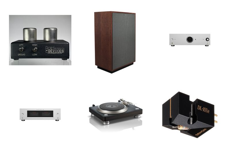 Bundle:  Denon DP-3000NE Turntable, Denon DL-103R Cart, Onkyo M-80 Power Amp, Onkyo P-80 Network Preamp, Klipsch Cornwall IV Speakers, Bob's Devices SKY 40 - S Step-Up Transformer