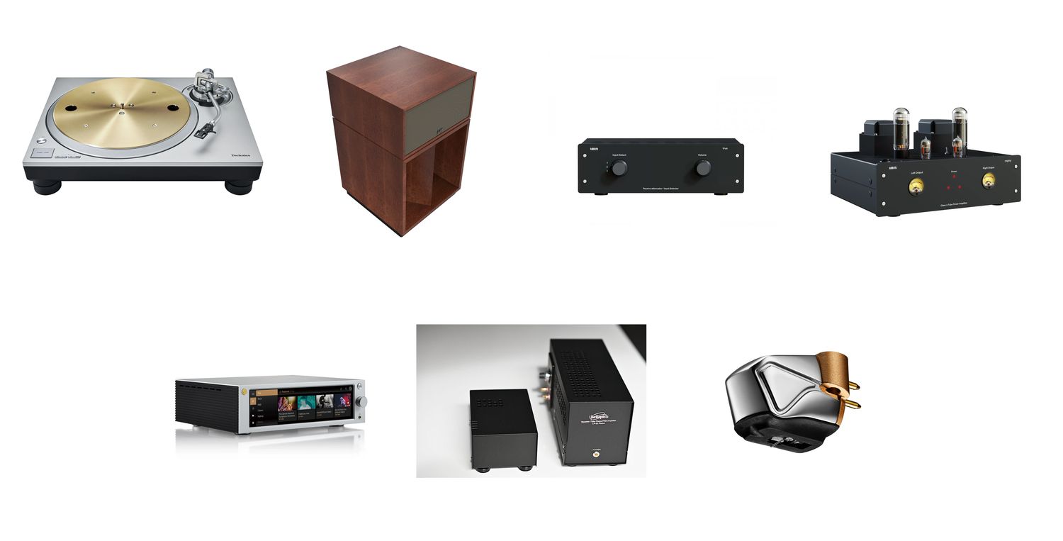 Bundle #5:  Technics SL-1300G Turntable, Klipsch La Scala AL6 Speakers, Lab12 true Passive Attenuator, Lab12 mighty Power Amplifier, Line Magnetic LM-LP33 Phono Stage, Audio-Technica AT-ART20 Cart
