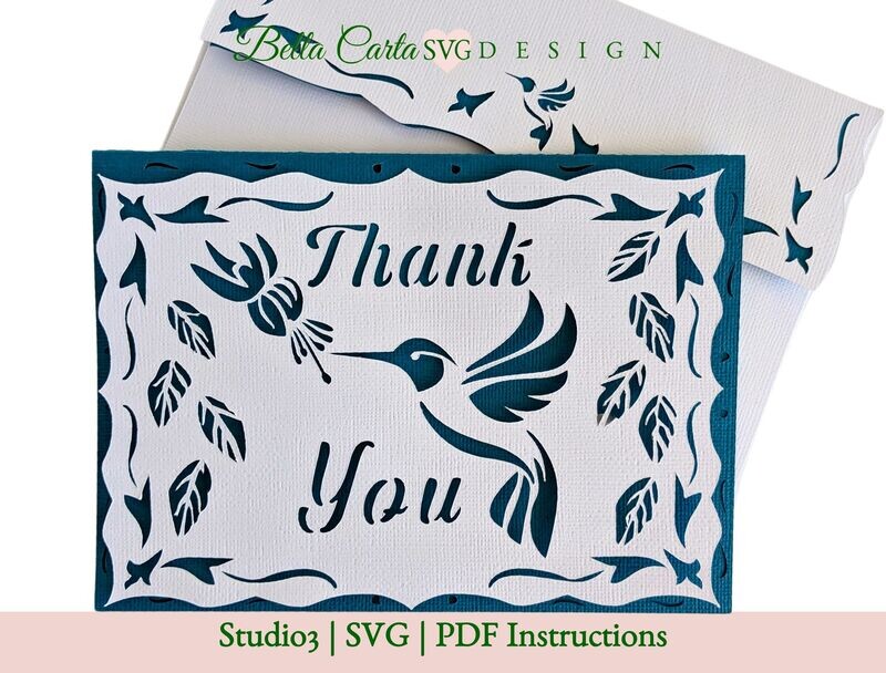 Hummingbird Thank You Card