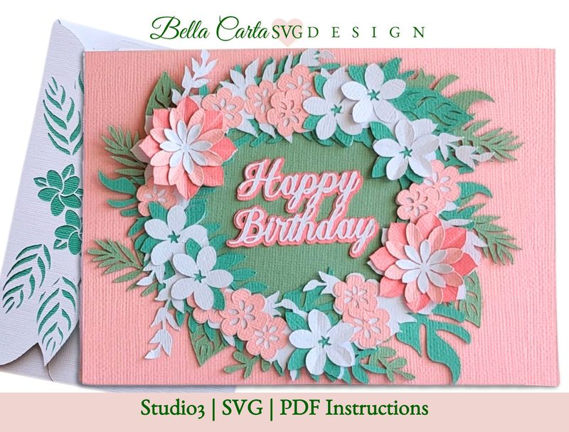 Floral Wreath Card