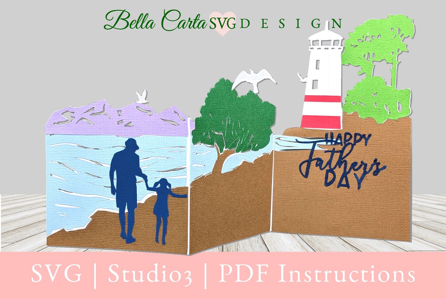 Lighthouse and Family Card