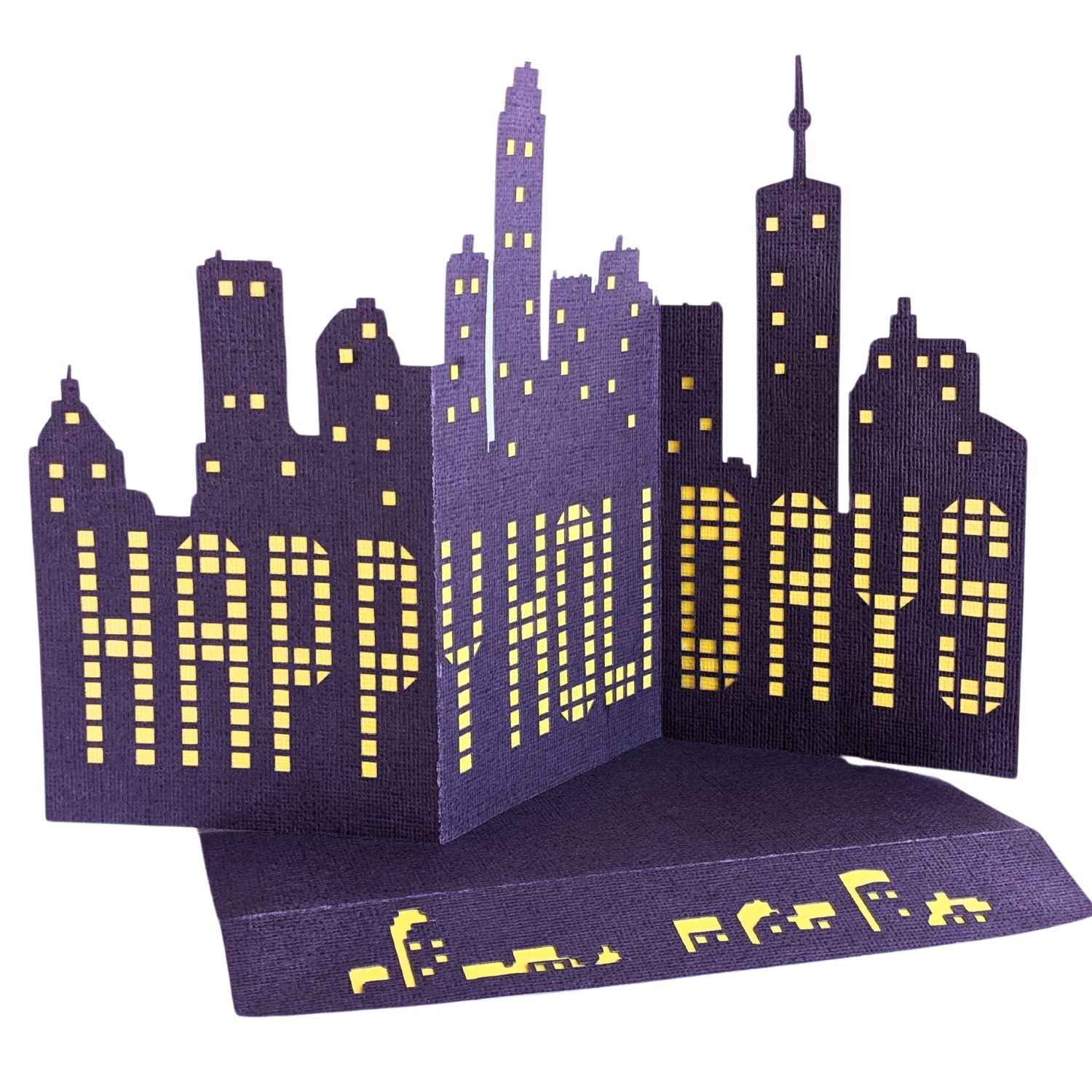 City Skyline Holiday Card