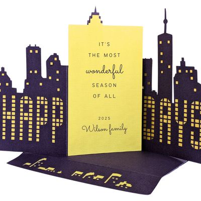 City Skyline Holiday Card