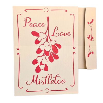 Peace Love and Mistletoe Holiday Card