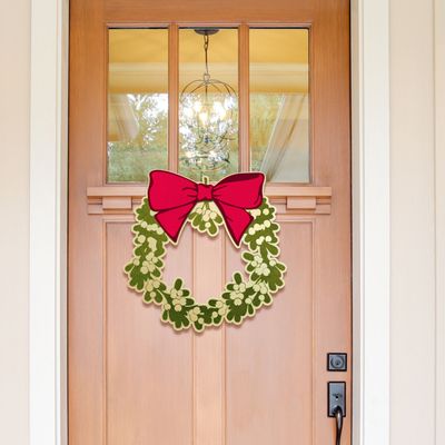 Holiday Mistletoe Wreath