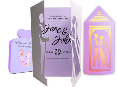 Bride and Groom Romantic Wedding SVG Bundle
