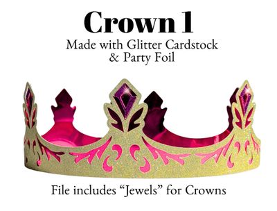 Fairytale Party Crowns, Tiaras | 3D SVG Project