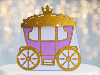 Fairytale Carriage Gift Box 3D SVG + PDF
