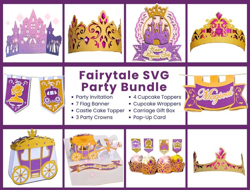 Fairytale Party SVG + PDF Bundle