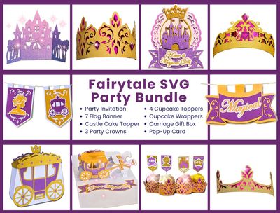 Fairytale Party SVG + PDF Bundle