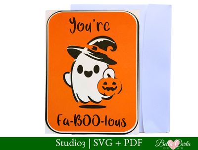 Funny Ghost Card SVG + PDF