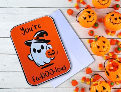 Funny Ghost Card SVG + PDF